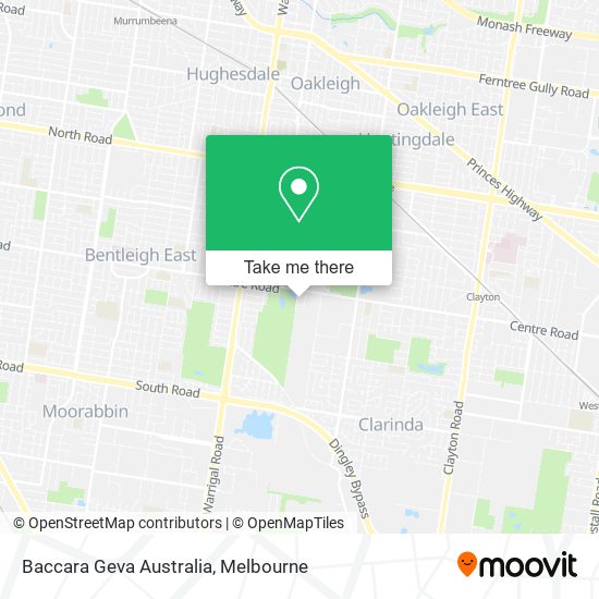 Baccara Geva Australia map