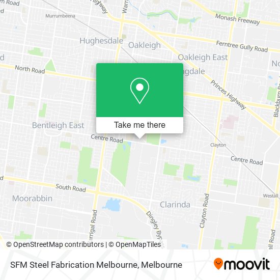 SFM Steel Fabrication Melbourne map