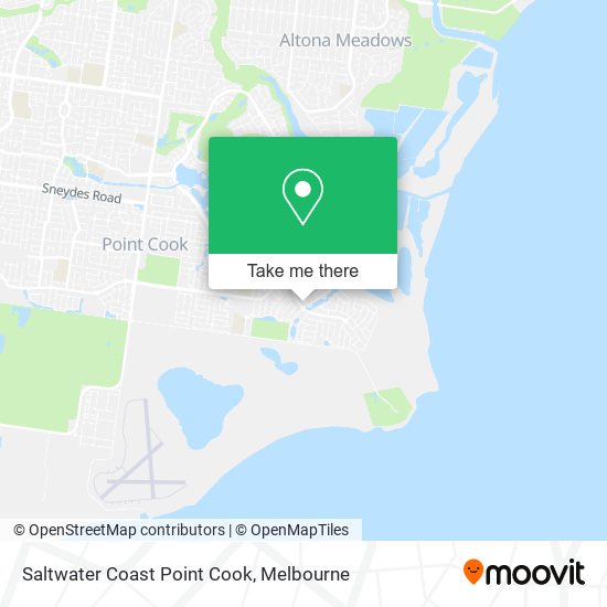 Saltwater Coast Point Cook map