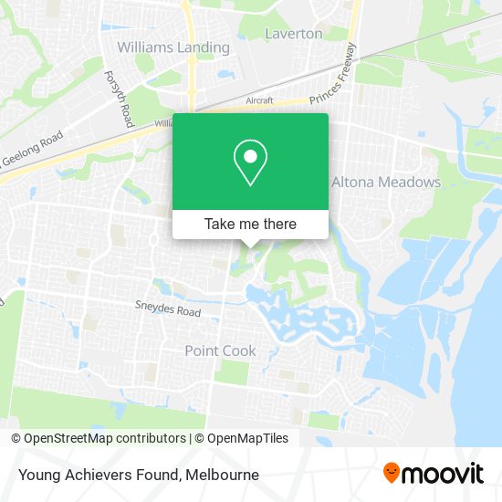 Young Achievers Found map