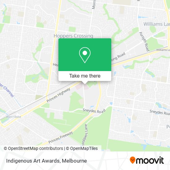 Indigenous Art Awards map