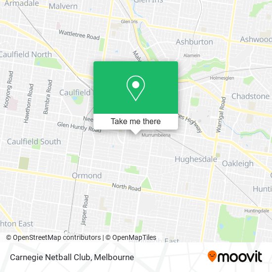 Carnegie Netball Club map