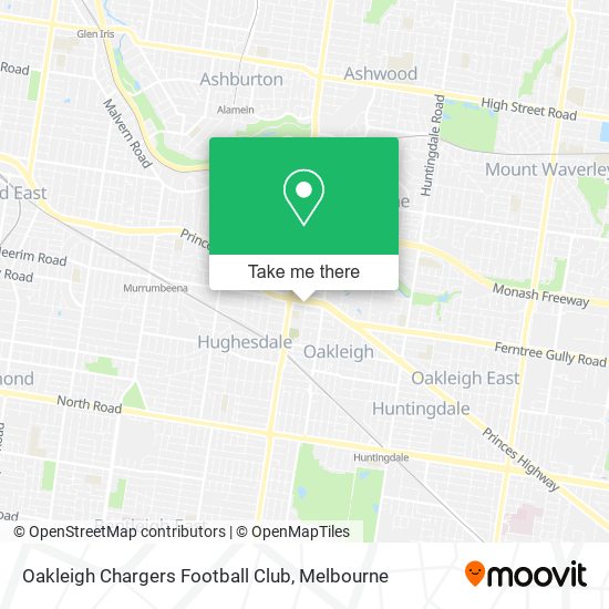 Mapa Oakleigh Chargers Football Club