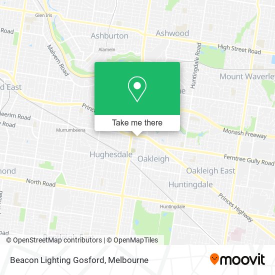 Mapa Beacon Lighting Gosford