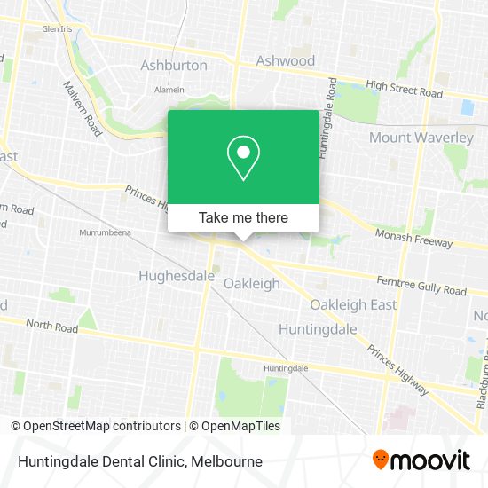 Mapa Huntingdale Dental Clinic