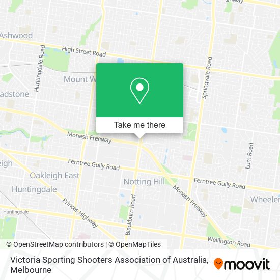 Mapa Victoria Sporting Shooters Association of Australia