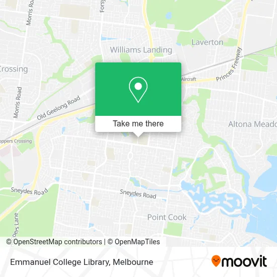 Mapa Emmanuel College Library