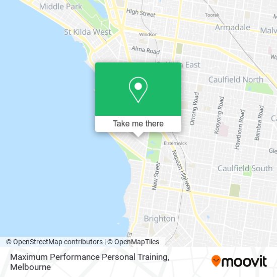 Maximum Performance Personal Training map