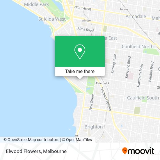 Elwood Flowers map