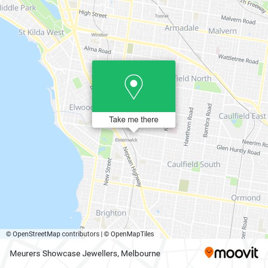 Meurers Showcase Jewellers map