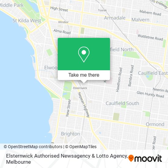 Elsternwick Authorised Newsagency & Lotto Agency map