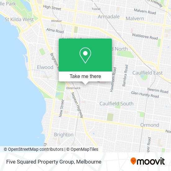 Mapa Five Squared Property Group