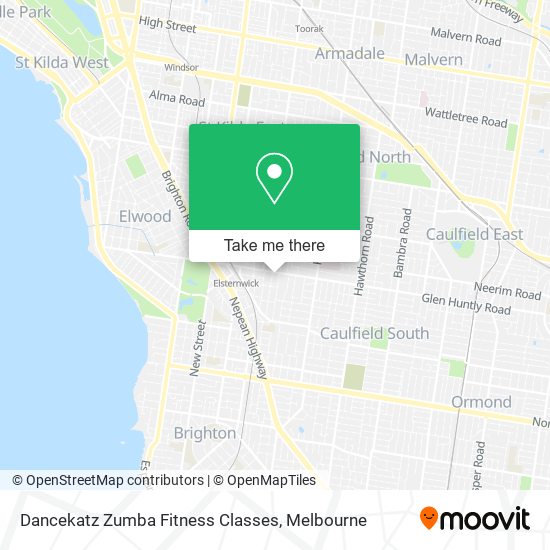 Mapa Dancekatz Zumba Fitness Classes