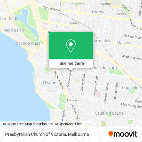Presbyterian Church of Victoria map