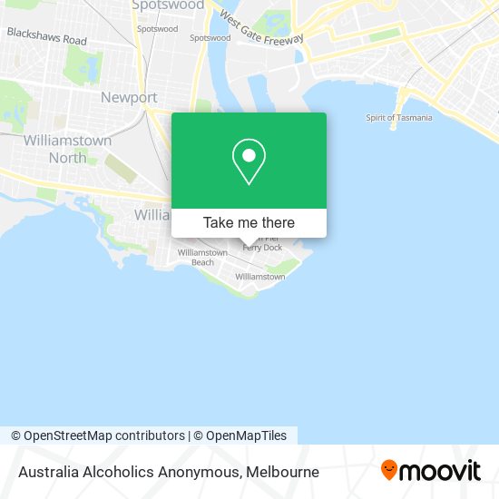 Australia Alcoholics Anonymous map