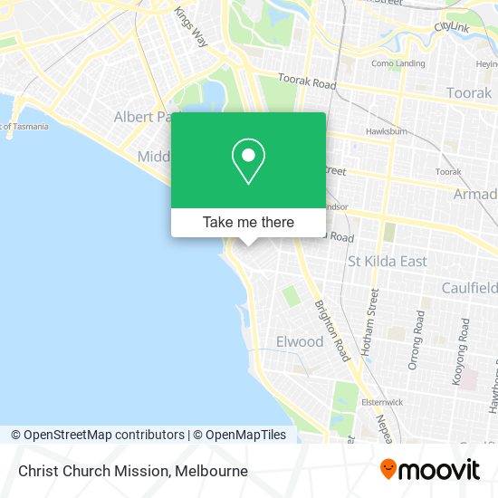 Christ Church Mission map