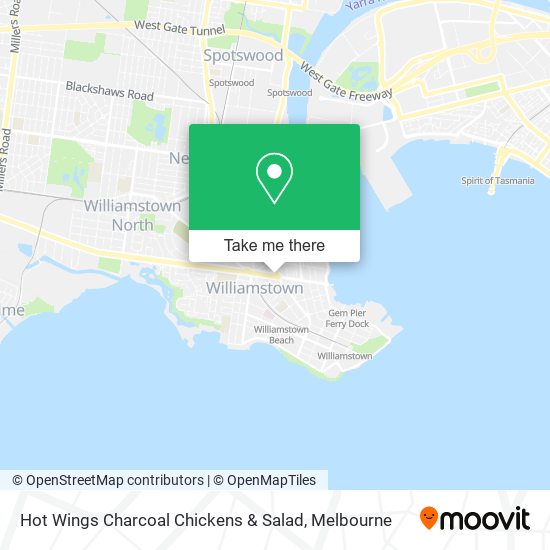 Hot Wings Charcoal Chickens & Salad map