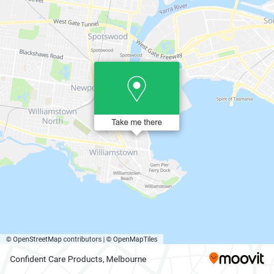 Confident Care Products map