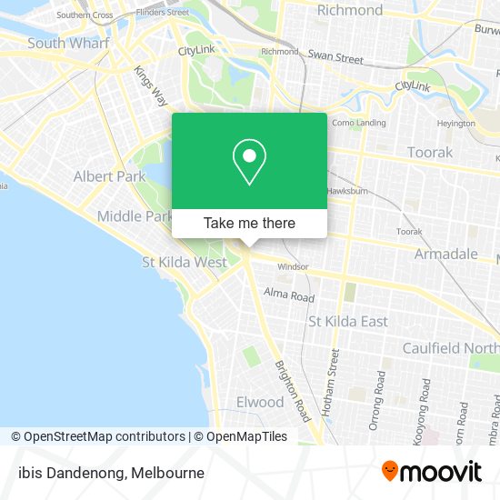 ibis Dandenong map