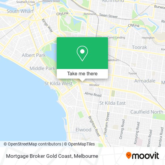 Mortgage Broker Gold Coast map