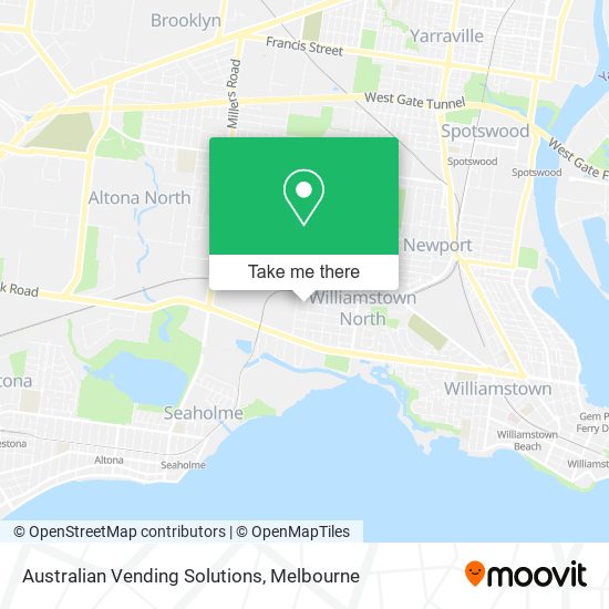 Australian Vending Solutions map