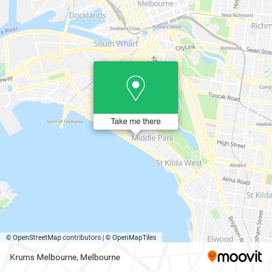 Krums Melbourne map