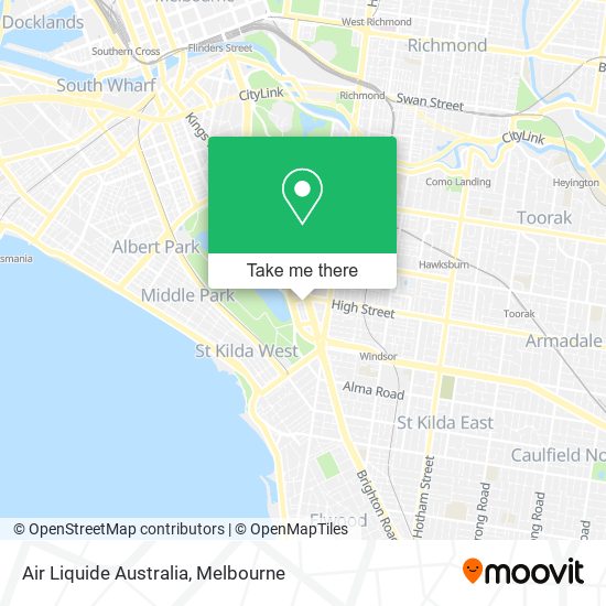 Mapa Air Liquide Australia