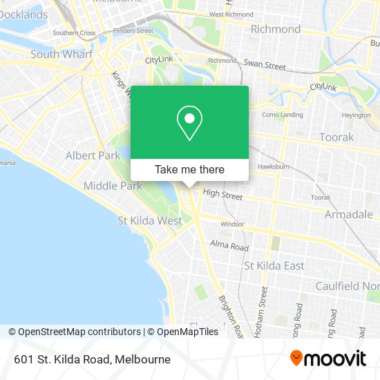 Mapa 601 St. Kilda Road