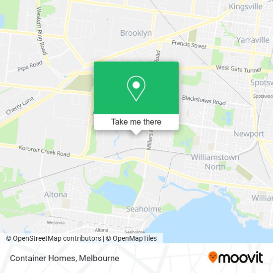 Container Homes map