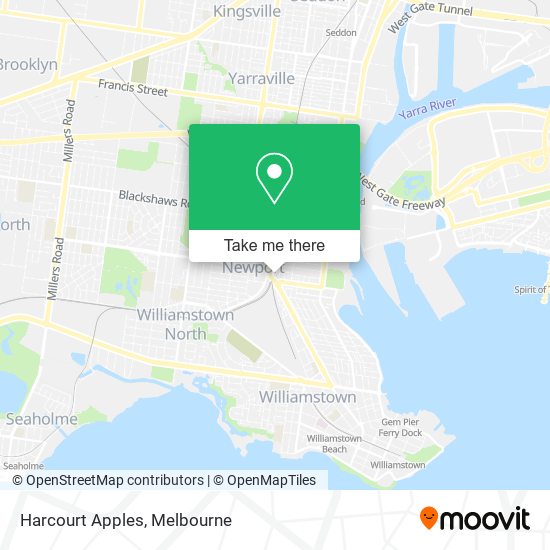 Harcourt Apples map