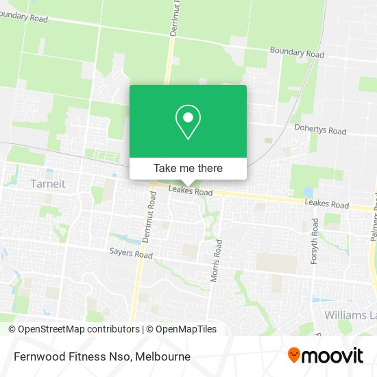 Fernwood Fitness Nso map