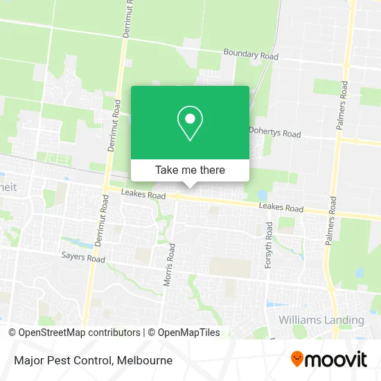 Mapa Major Pest Control