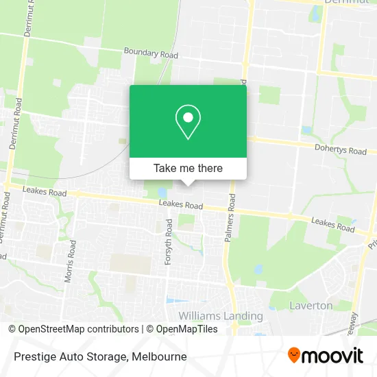 Mapa Prestige Auto Storage