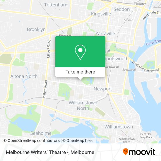 Mapa Melbourne Writers' Theatre -