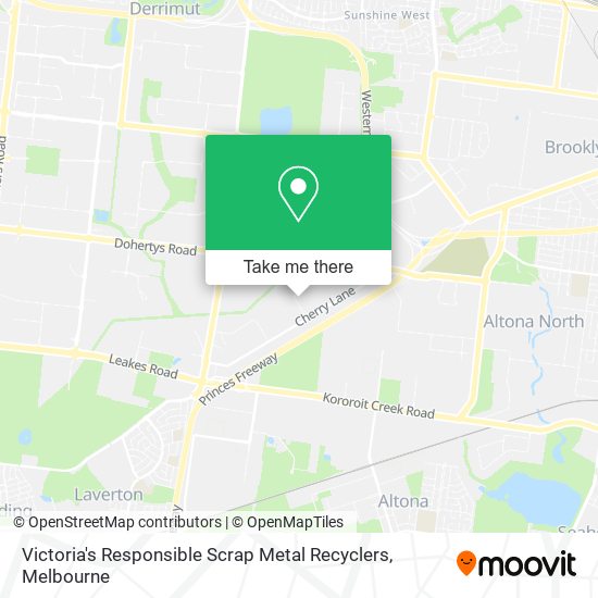 Mapa Victoria's Responsible Scrap Metal Recyclers