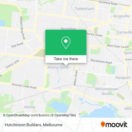 Hutchinson Builders map