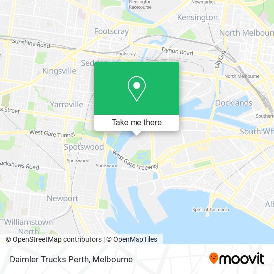 Daimler Trucks Perth map