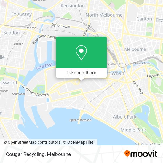 Cougar Recycling map