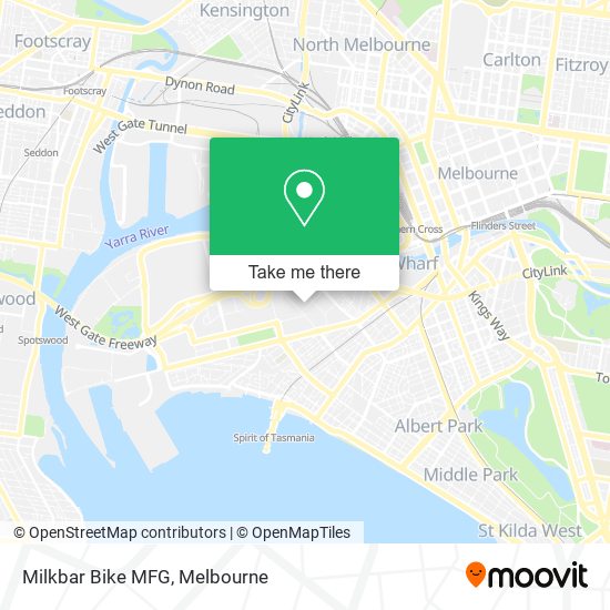 Milkbar Bike MFG map