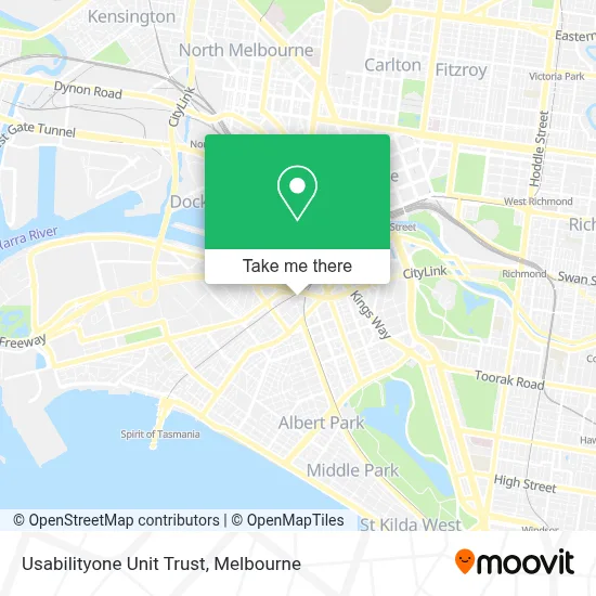 Mapa Usabilityone Unit Trust