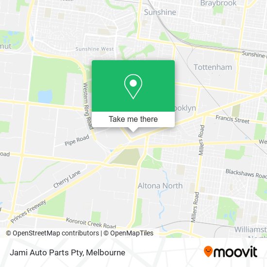 Jami Auto Parts Pty map