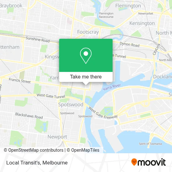 Mapa Local Transit's