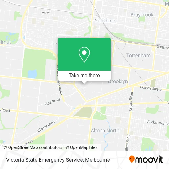 Mapa Victoria State Emergency Service