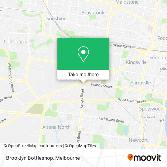 Brooklyn Bottleshop map