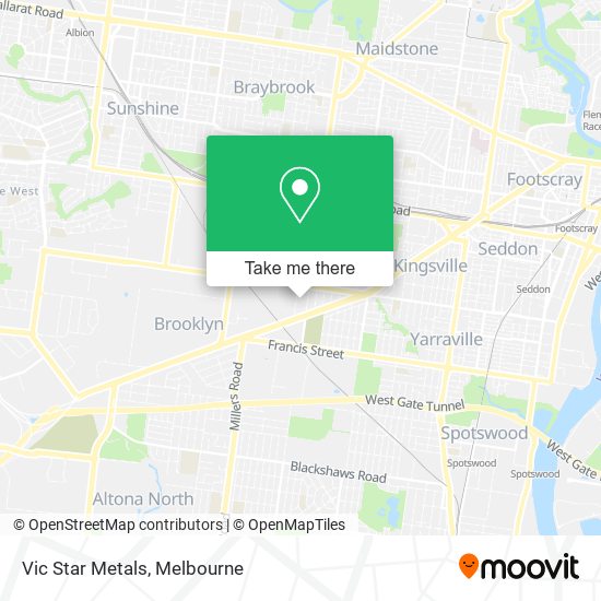 Vic Star Metals map