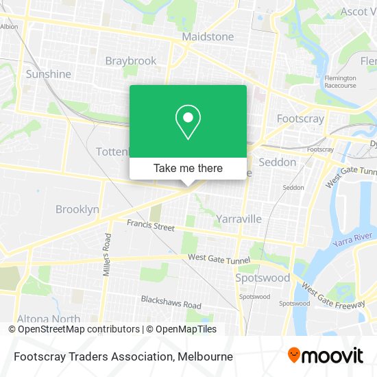 Footscray Traders Association map