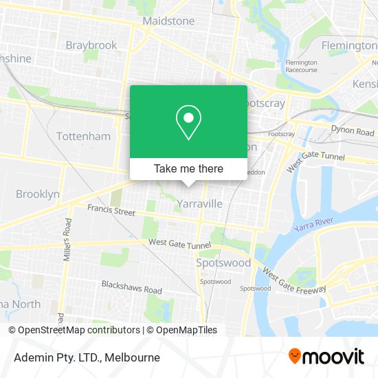 Ademin Pty. LTD. map