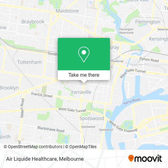 Air Liquide Healthcare map