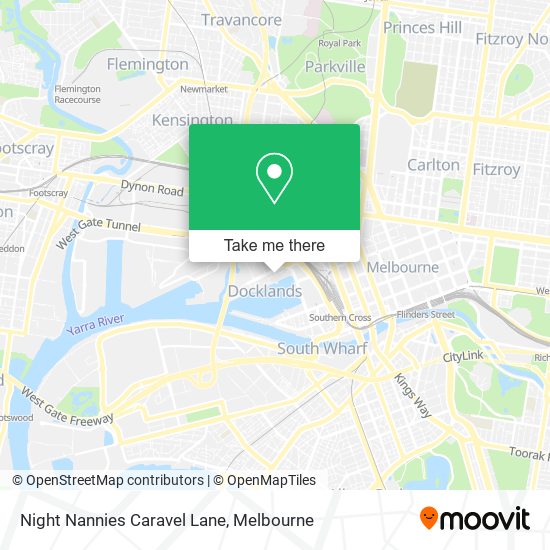 Night Nannies Caravel Lane map