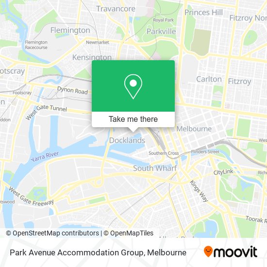 Park Avenue Accommodation Group map